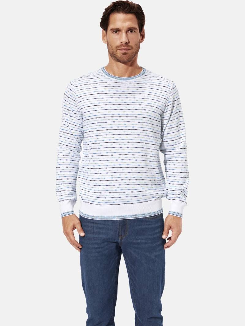 Große Größen Pullover WENCESLAS, Herren, weiß, Größe: L, Synthetische Fasern/Baumwolle, Happy Size DE Men von Happy Size DE Men