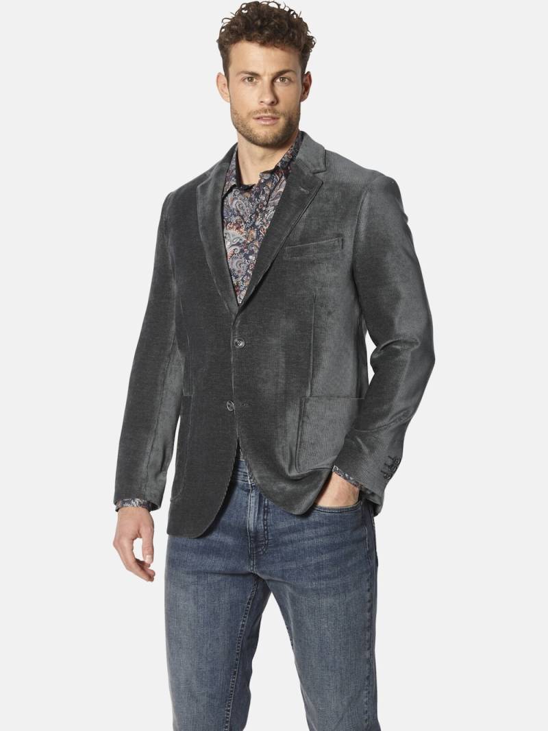 Große Größen Sakko OMEGILI, Herren, grau, Größe: 50, Polyester, Happy Size DE Men von Happy Size DE Men