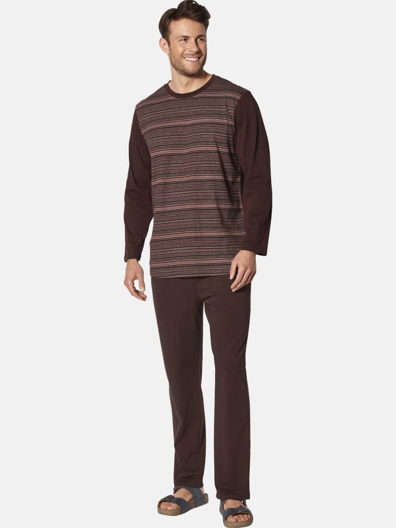 Große Größen Schlafanzug ALETORRI, Herren, braun, Größe: XXL, Baumwolle, Happy Size DE Men von Happy Size DE Men