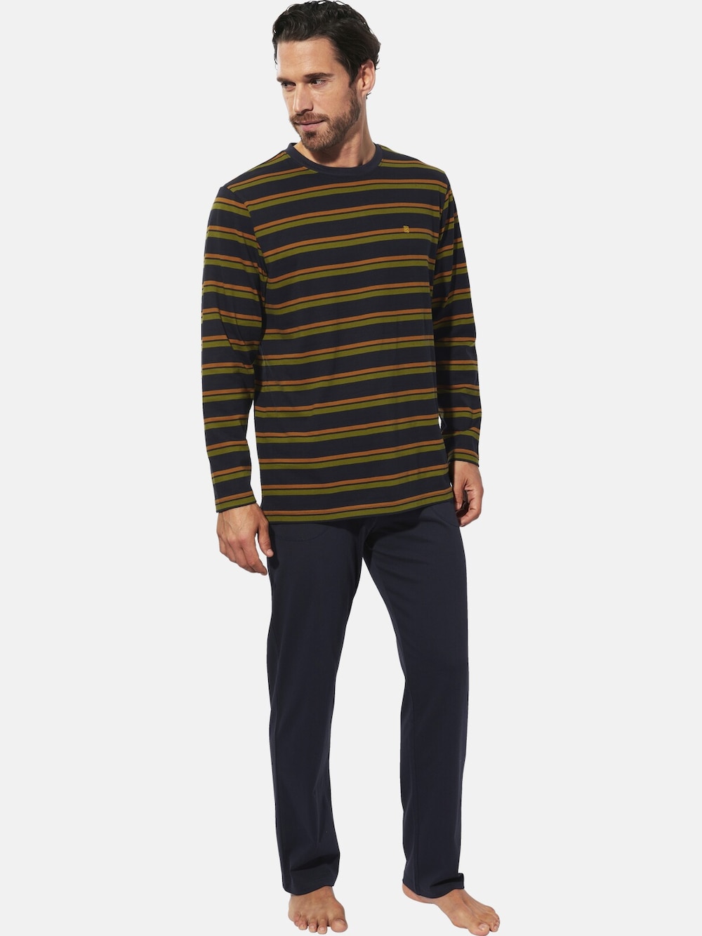 Große Größen Schlafanzug JALON, Herren, grau, Größe: XL, Baumwolle, Happy Size DE Men von Happy Size DE Men