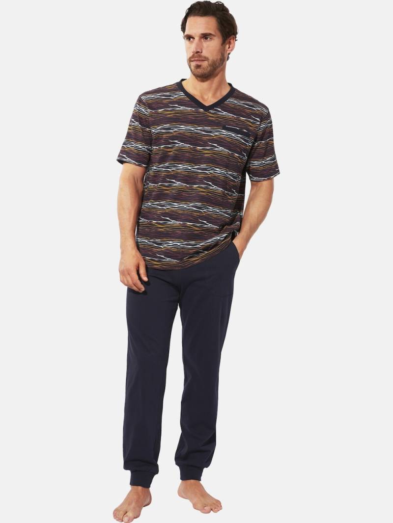 Große Größen Schlafanzug NERANDO, Herren, grau, Größe: XXL, Baumwolle, Happy Size DE Men von Happy Size DE Men