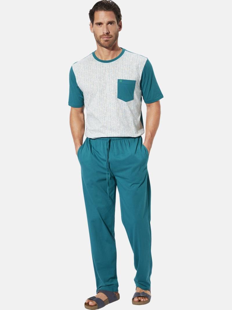 Große Größen Schlafanzug RALDOR, Herren, türkis, Größe: XL, Baumwolle, Happy Size DE Men von Happy Size DE Men