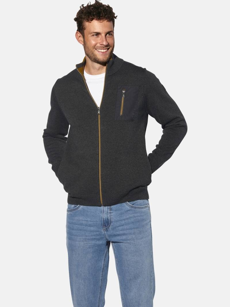 Große Größen Strickjacke FALON, Herren, braun, Größe: XL, Baumwolle, Happy Size DE Men von Happy Size DE Men