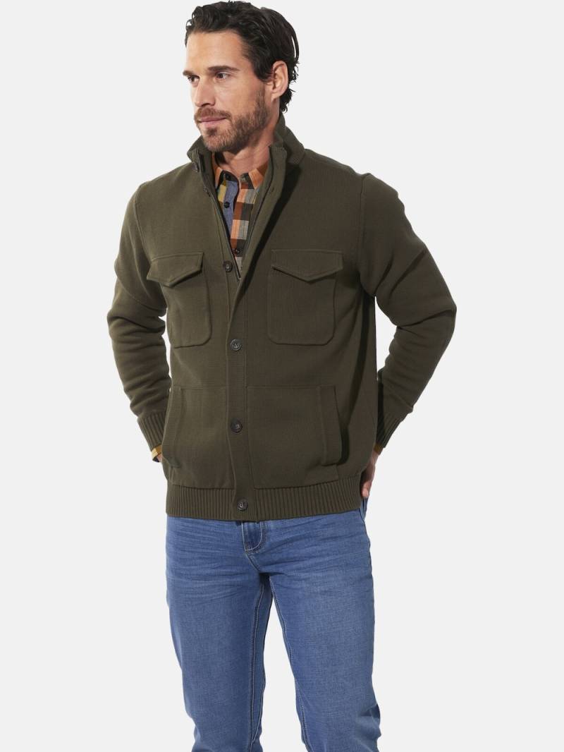 Große Größen Strickjacke HALOR, Herren, braun, Größe: XL, Baumwolle, Happy Size DE Men von Happy Size DE Men