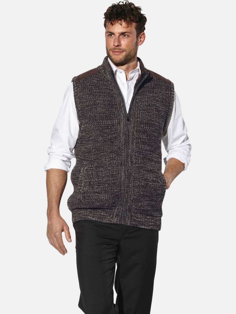 Große Größen Strickweste MAIALESSI, Herren, braun, Größe: L, Synthetische Fasern/Wolle, Happy Size DE Men von Happy Size DE Men
