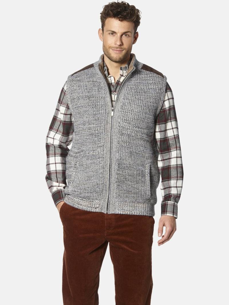 Große Größen Strickweste MAIALESSI, Herren, braun, Größe: XL, Synthetische Fasern/Wolle, Happy Size DE Men von Happy Size DE Men