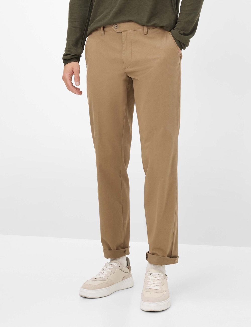 Große Größen Style JIM Hosen lang, Herren, braun, Größe: 33, Baumwolle, Happy Size DE Men von EUREX by BRAX