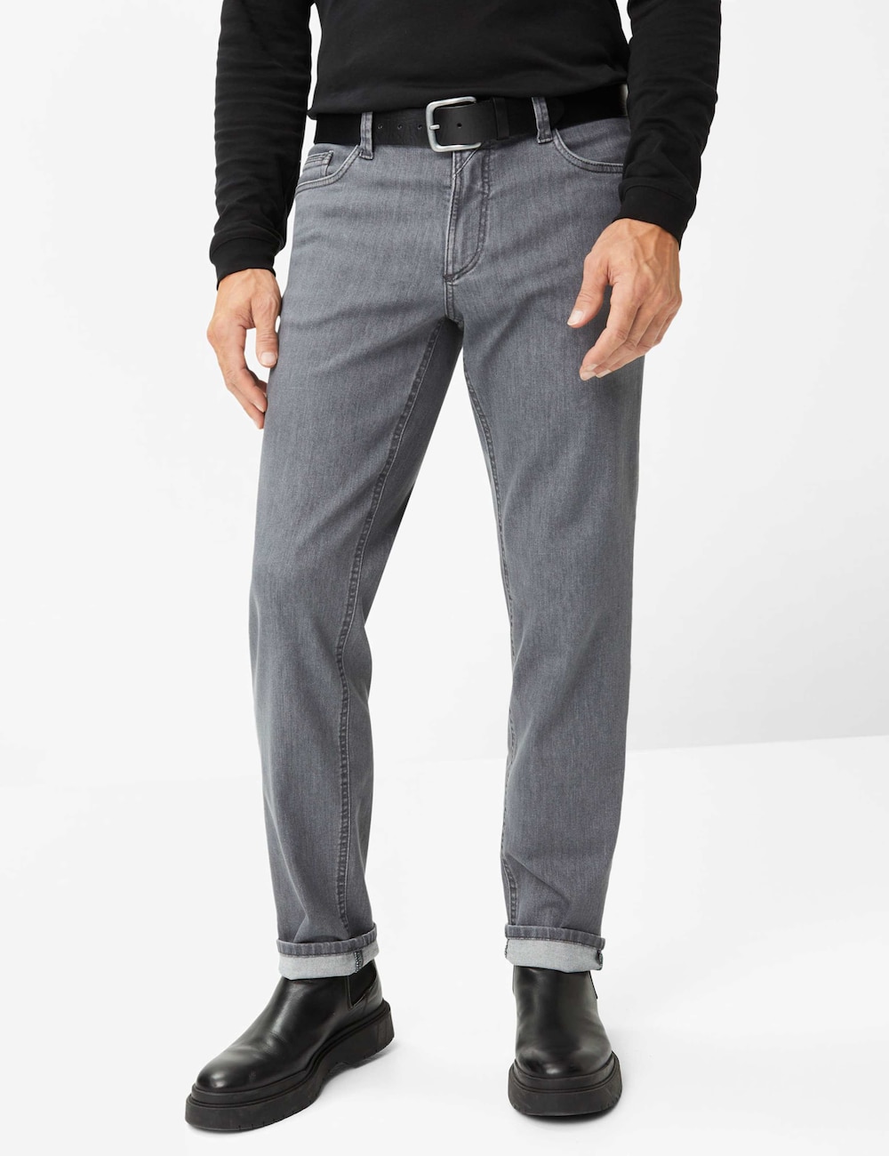 Große Größen Style LUKE Jeans, Herren, grau, Größe: 33, Baumwolle/Polyester, Happy Size DE Men von EUREX by BRAX