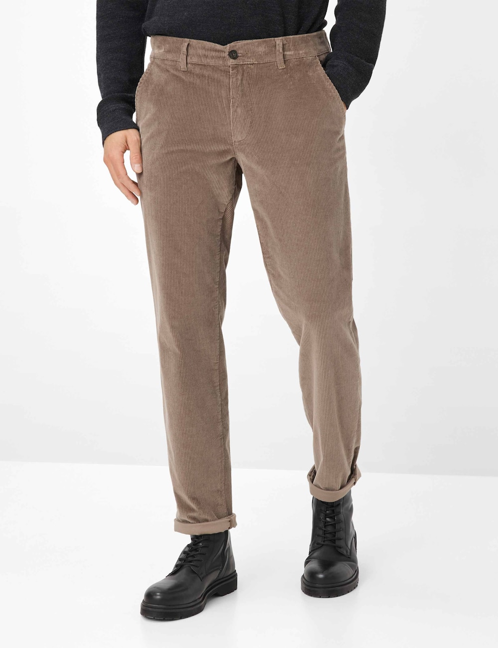 Große Größen Style THILO Hosen lang, Herren, braun, Größe: 56, Baumwolle/Synthetische Fasern, Happy Size DE Men von EUREX by BRAX