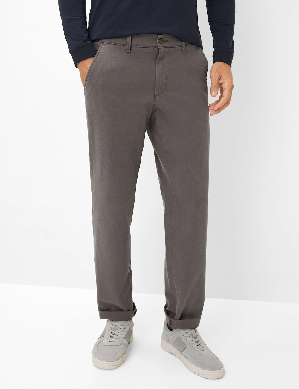 Große Größen Style THILO Hosen lang, Herren, grau, Größe: 33, Baumwolle/Synthetische Fasern, Happy Size DE Men von EUREX by BRAX