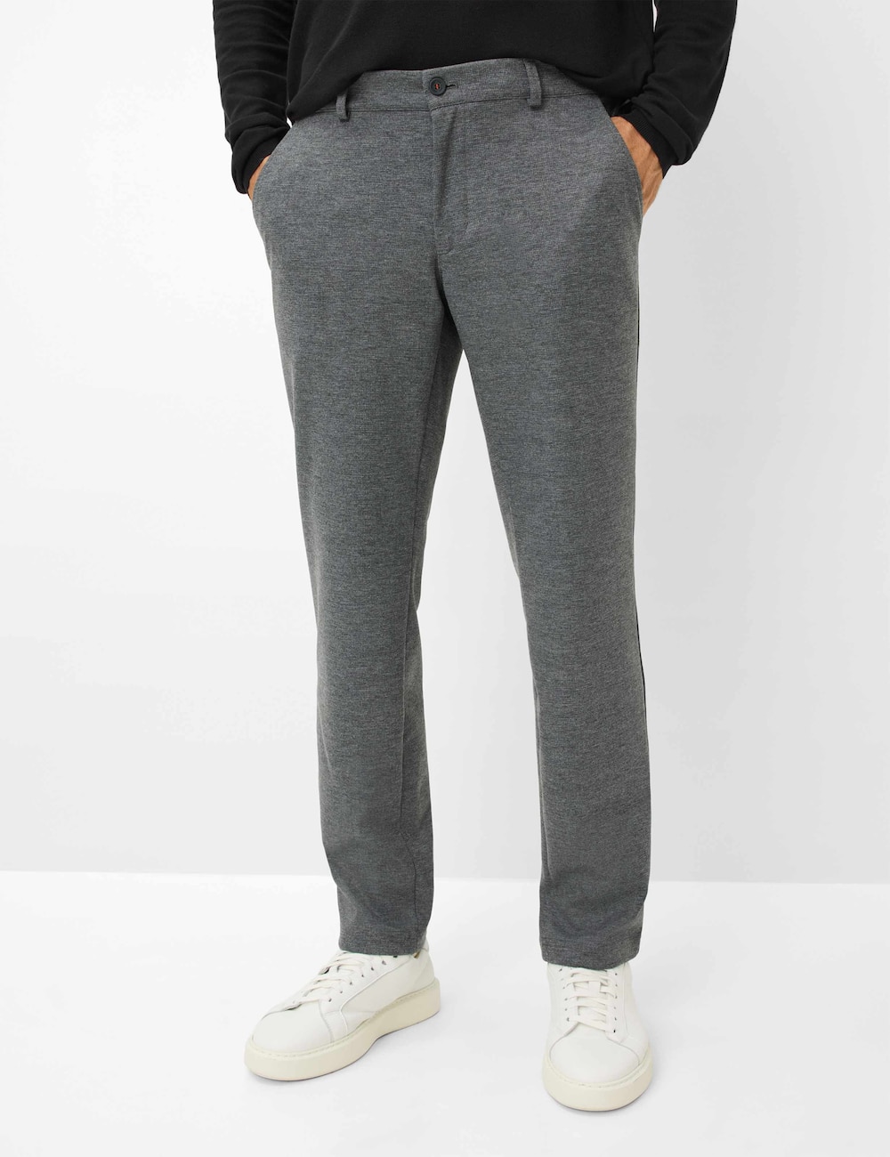 Große Größen Style THILO Hosen lang, Herren, grau, Größe: 50, Polyester/Viskose, Happy Size DE Men von EUREX by BRAX