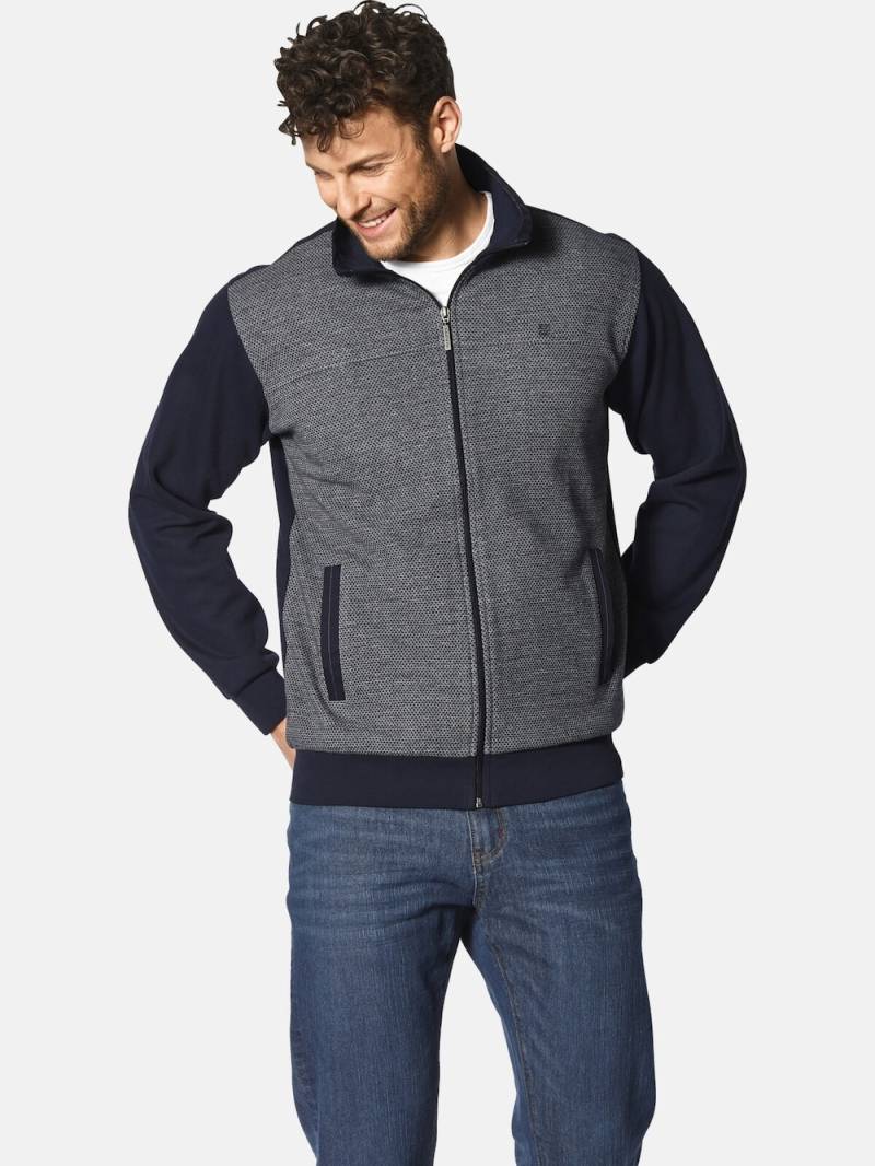 Große Größen Sweatjacke GEROZETTI, Herren, grau, Größe: L, Baumwolle, Happy Size DE Men von Happy Size DE Men