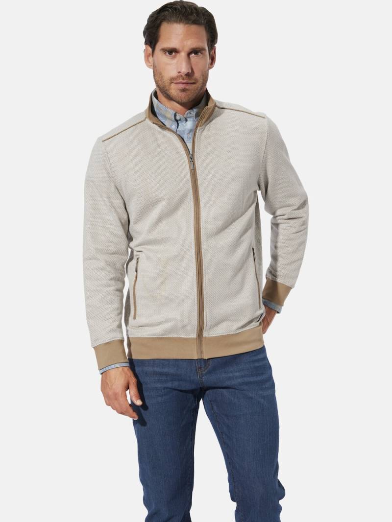 Große Größen Sweatjacke HARION, Herren, braun, Größe: XL, Baumwolle, Happy Size DE Men von Happy Size DE Men