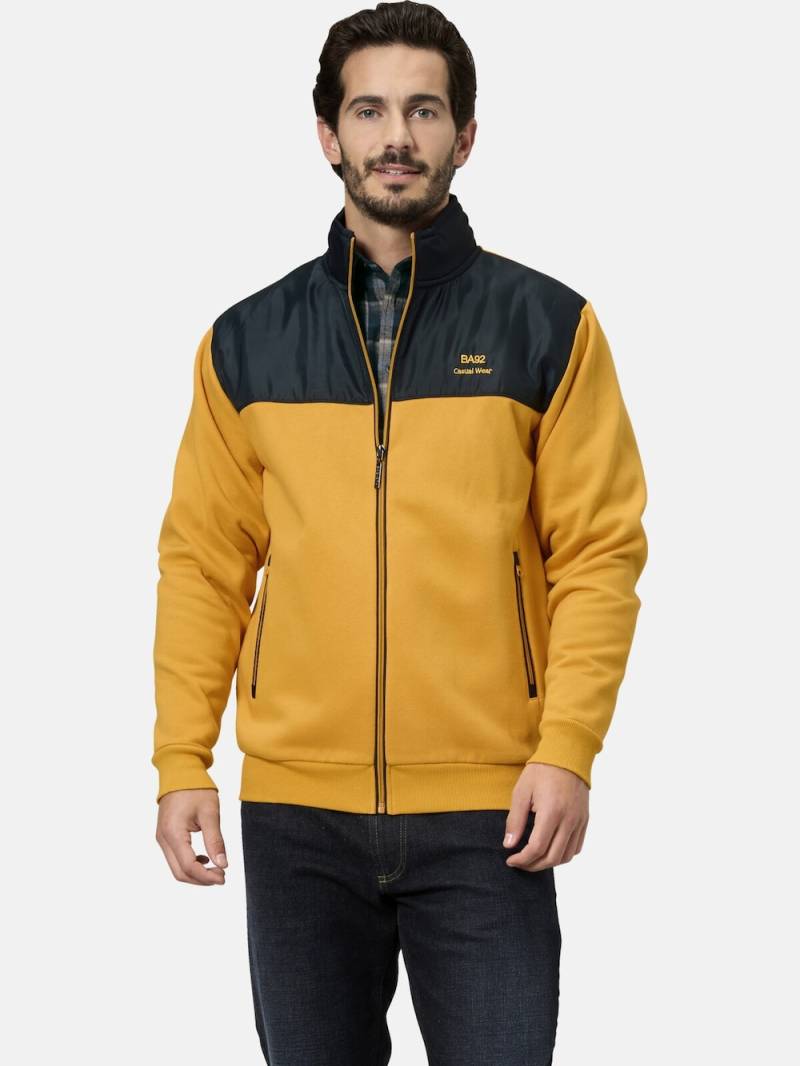 Große Größen Sweatjacke LUCIVENZA, Herren, gelb, Größe: 52, Baumwolle, Happy Size DE Men von Happy Size DE Men