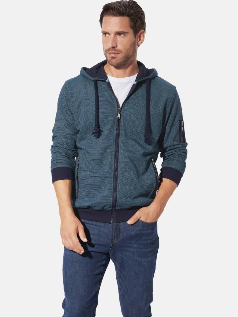 Große Größen Sweatjacke NOLIENZA, Herren, grau, Größe: XXL, Baumwolle/Polyester, Happy Size DE Men von Happy Size DE Men