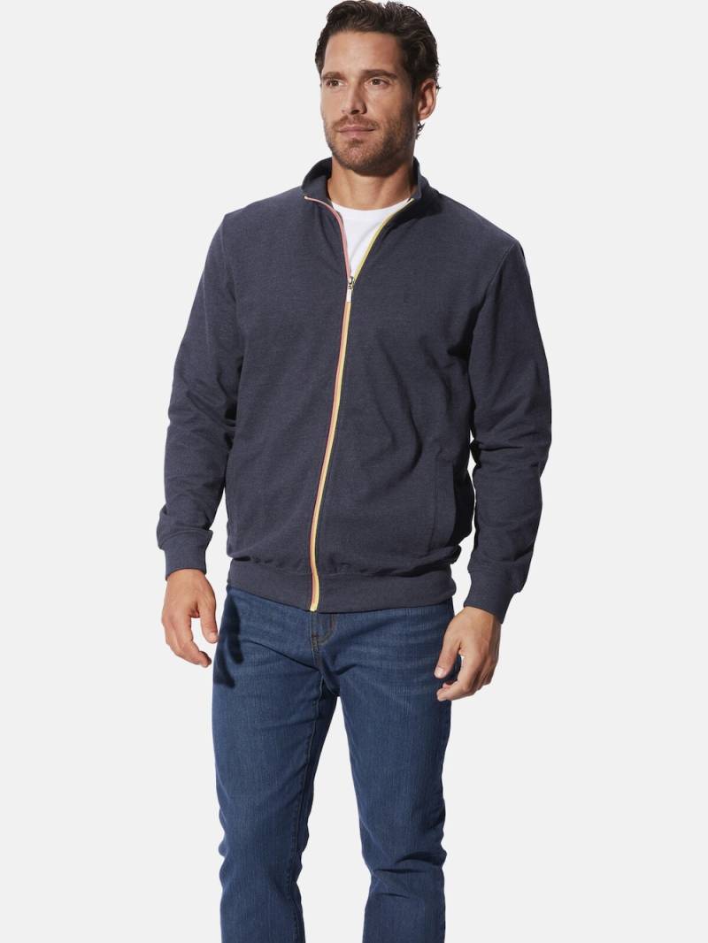 Große Größen Sweatjacke ULVIN, Herren, grau, Größe: XL, Baumwolle/Polyester, Happy Size DE Men von Happy Size DE Men