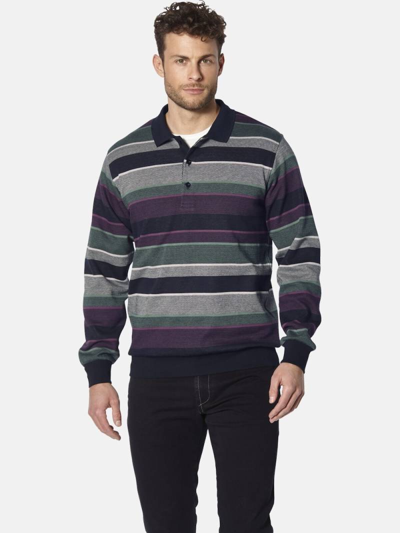 Große Größen Sweatshirt ALFOBENI, Herren, lila, Größe: XXL, Baumwolle, Happy Size DE Men von Happy Size DE Men
