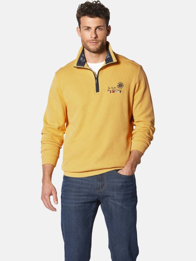 Große Größen Sweatshirt BELLAVERZI, Herren, gelb, Größe: L, Baumwolle, Happy Size DE Men von Happy Size DE Men