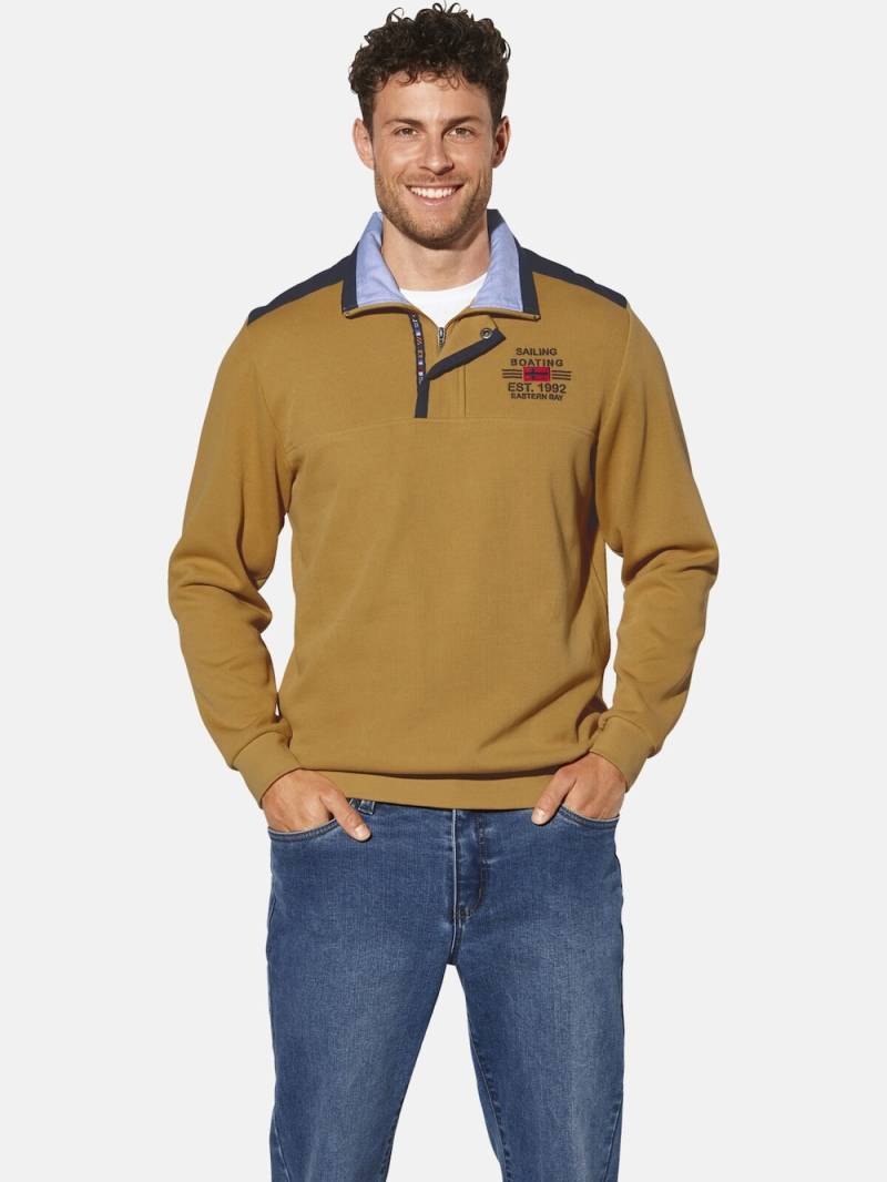 Große Größen Sweatshirt BELLAVUNTO, Herren, gelb, Größe: L, Baumwolle, Happy Size DE Men von Happy Size DE Men