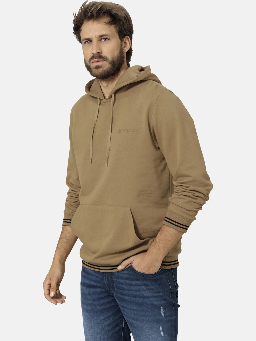 Große Größen Sweatshirt FIORAVELLI, Herren, braun, Größe: 52, Baumwolle, Happy Size DE Men von Happy Size DE Men