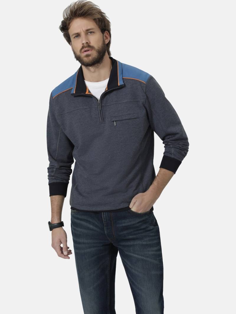 Große Größen Sweatshirt FIORAVENTO, Herren, grau, Größe: XXL, Polyester/Baumwolle, Happy Size DE Men von Happy Size DE Men