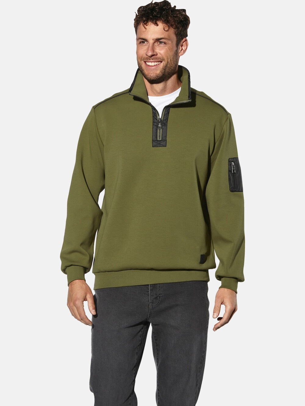 Große Größen Sweatshirt KALDIN, Herren, braun, Größe: L, Polyester/Baumwolle, Happy Size DE Men von Happy Size DE Men