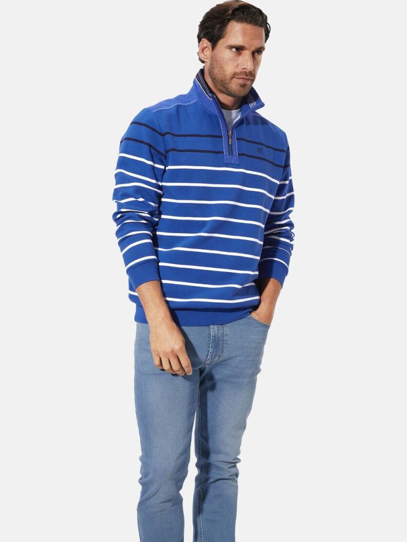Große Größen Sweatshirt MODASTELLA, Herren, blau, Größe: XXL, Baumwolle, Happy Size DE Men von Happy Size DE Men