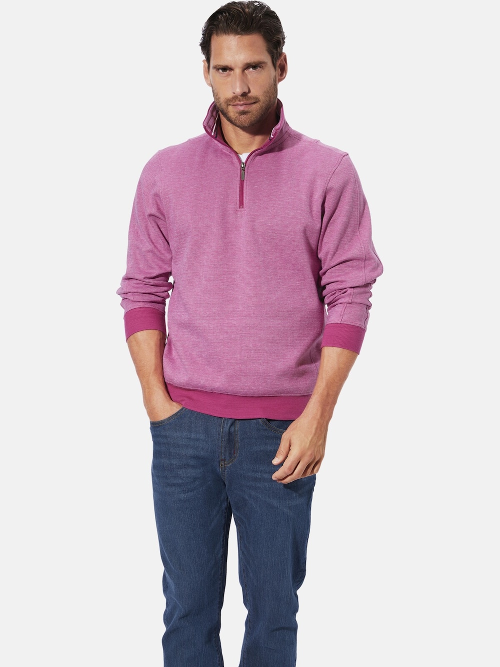 Große Größen Sweatshirt MODASTILO, Herren, rosa, Größe: XXL, Baumwolle, Happy Size DE Men von Happy Size DE Men