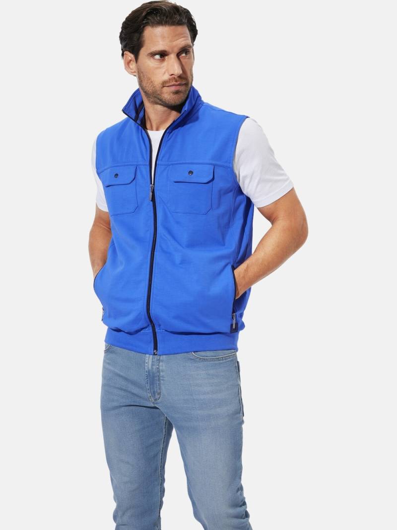 Große Größen Sweatweste LIANZO, Herren, blau, Größe: L, Baumwolle, Happy Size DE Men von Happy Size DE Men