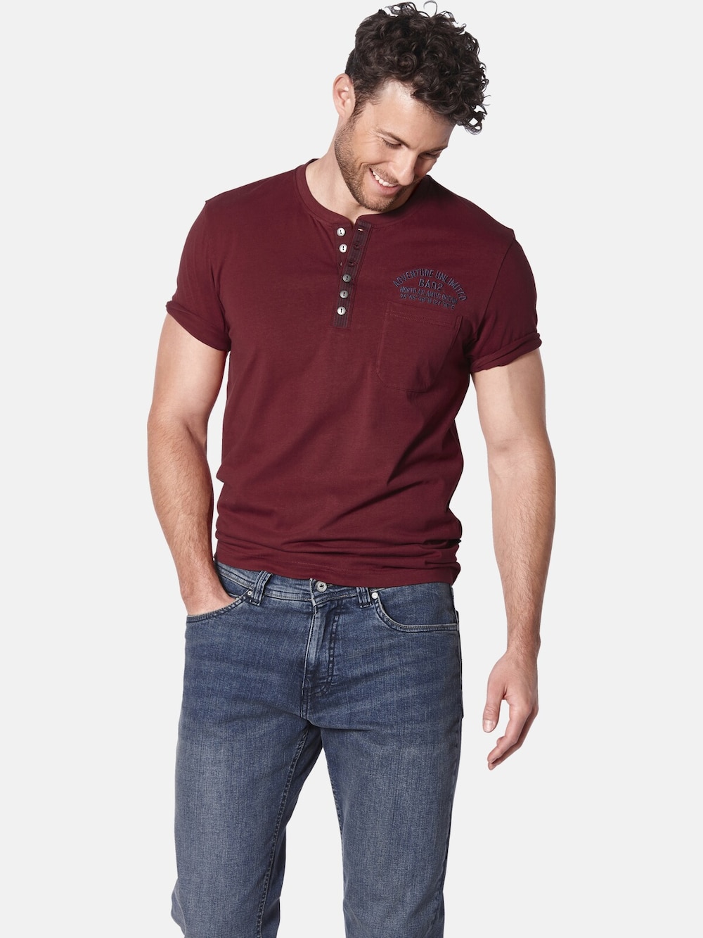 Große Größen T-Shirt NICOSTILO, Herren, rot, Größe: XXL, Baumwolle, Happy Size DE Men von Happy Size DE Men