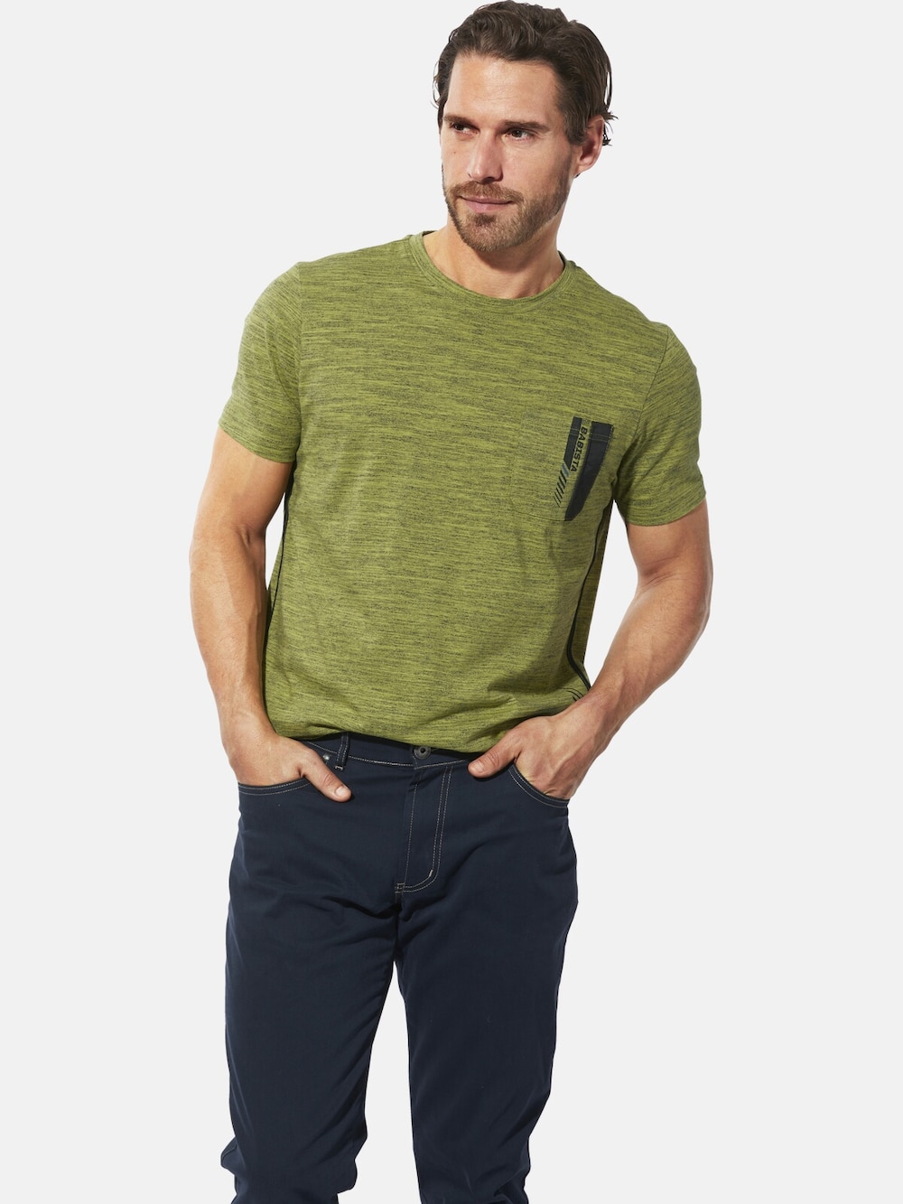 Große Größen T-Shirt ROMARIO, Herren, türkis, Größe: L, Baumwolle/Polyester, Happy Size DE Men von Happy Size DE Men