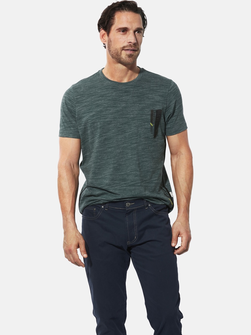 Große Größen T-Shirt ROMARIO, Herren, türkis, Größe: XL, Baumwolle/Polyester, Happy Size DE Men von Happy Size DE Men