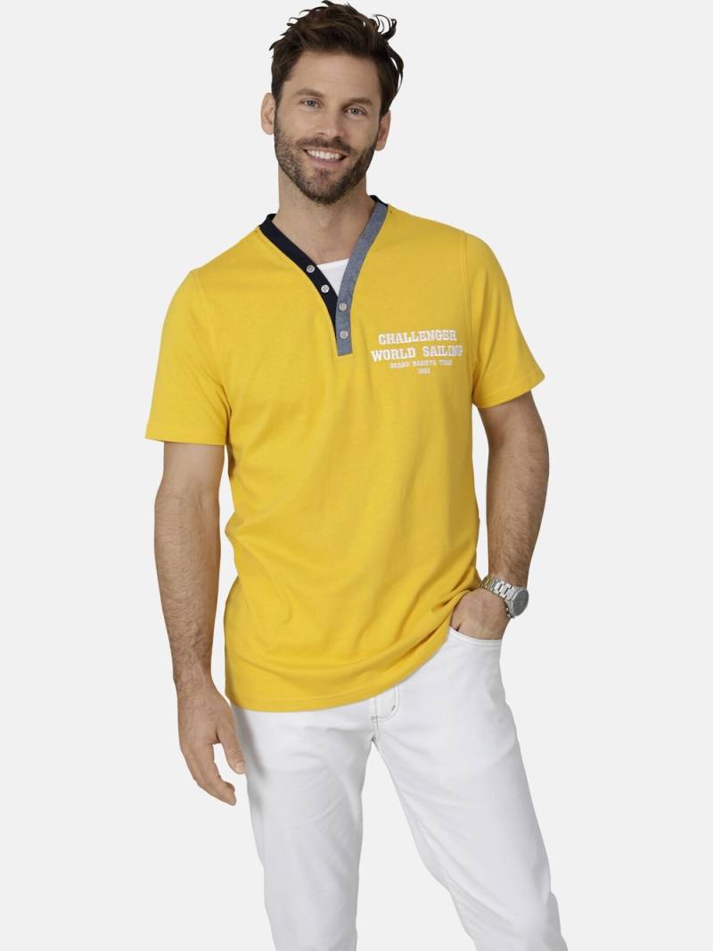 Große Größen T-Shirt ROMOLINO, Herren, gelb, Größe: 50, Baumwolle, Happy Size DE Men von Happy Size DE Men