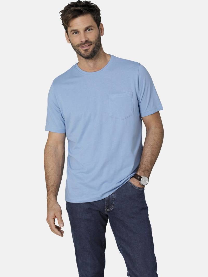 Große Größen T-Shirt ULVIENTO, Herren, blau, Größe: 50, Baumwolle/Polyester, Happy Size DE Men von Happy Size DE Men