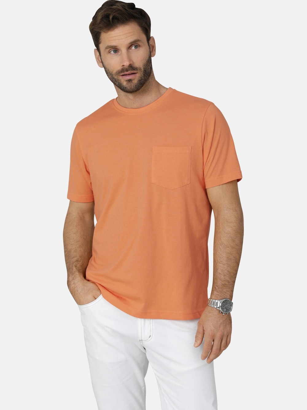 Große Größen T-Shirt ULVIENTO, Herren, orange, Größe: 58, Baumwolle/Polyester, Happy Size DE Men von Happy Size DE Men