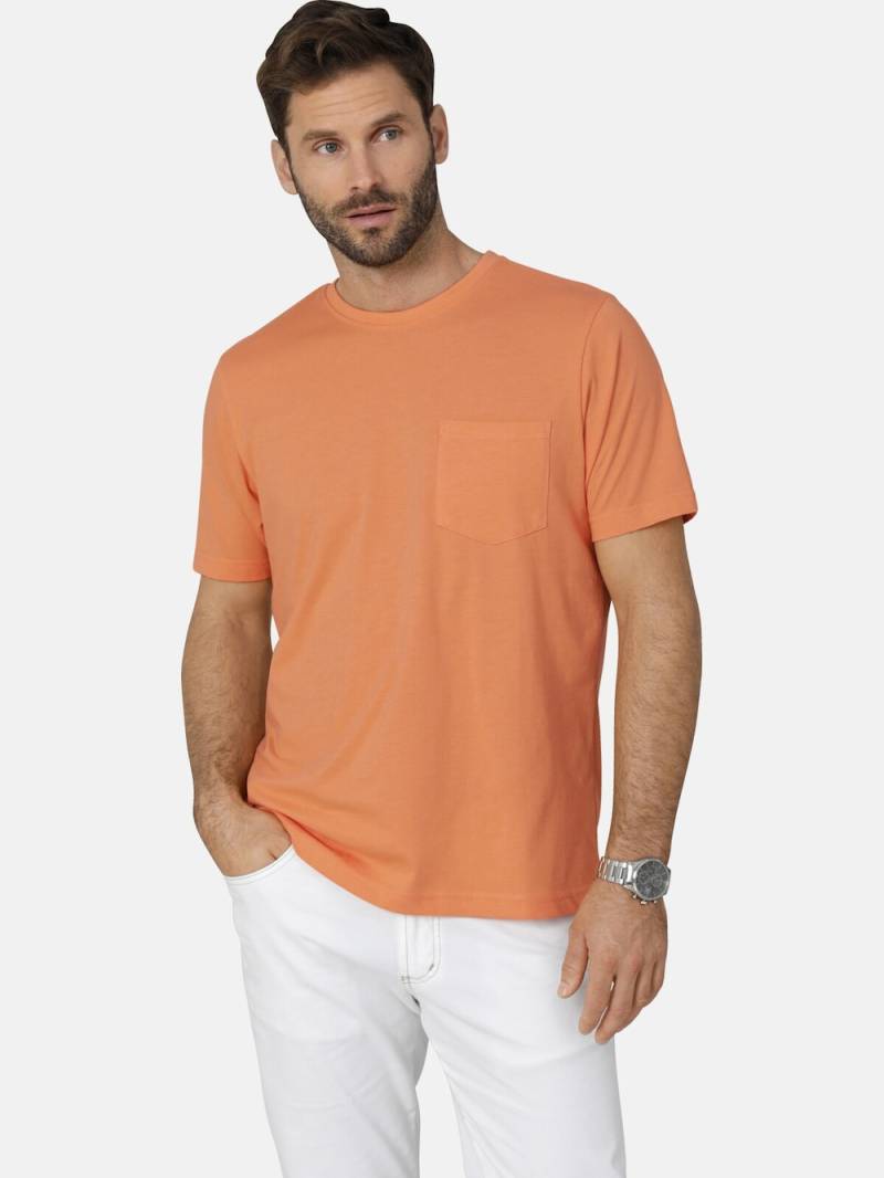 Große Größen T-Shirt ULVIENTO, Herren, orange, Größe: 60, Baumwolle/Polyester, Happy Size DE Men von Happy Size DE Men