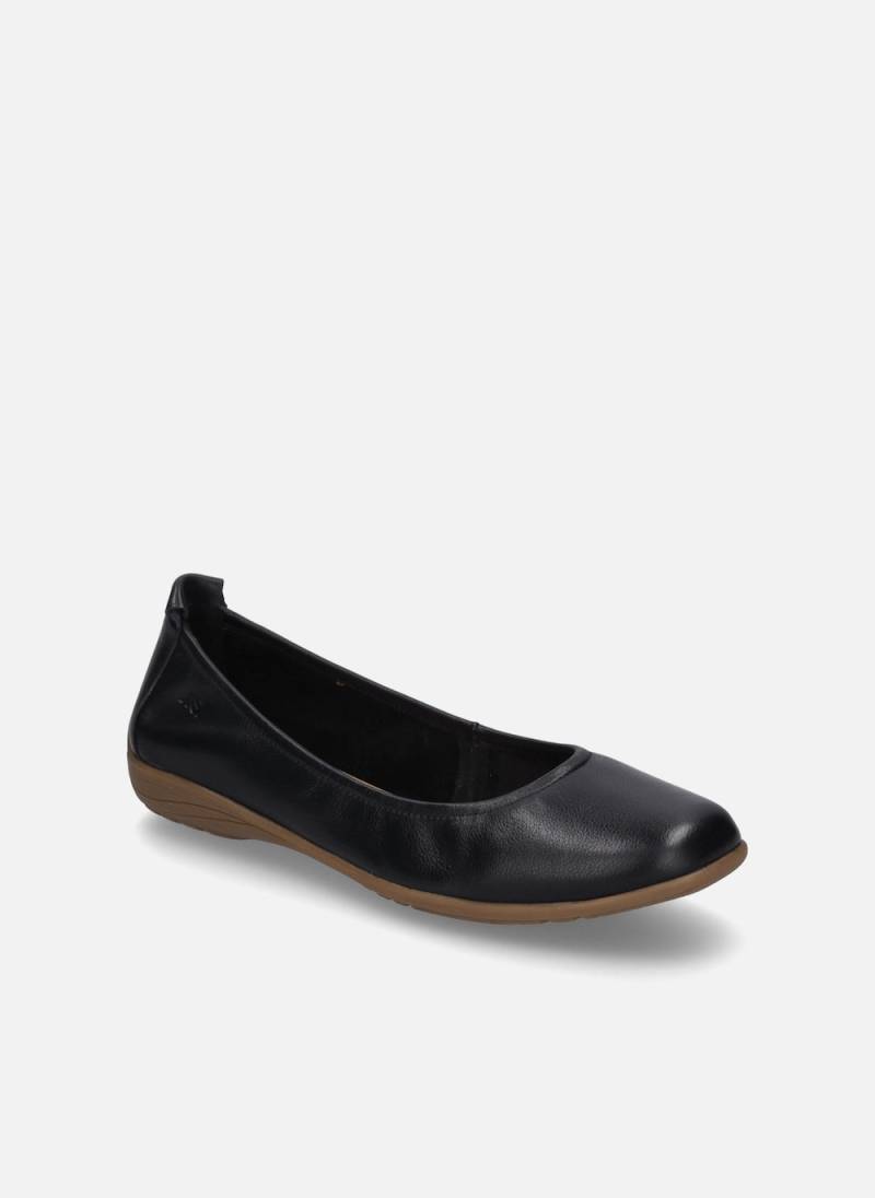 Große Größen Damen Ballerina Fenja 01, Damen, schwarz, Größe: 37, Gummi/Leder, Happy Size DE Women von JOSEF SEIBEL