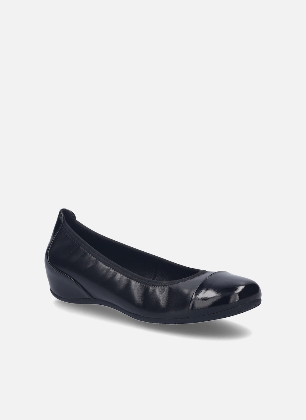 Große Größen Damen Ballerina Florina 01, Damen, schwarz, Größe: 40, Gummi/Leder, Happy Size DE Women von JOSEF SEIBEL