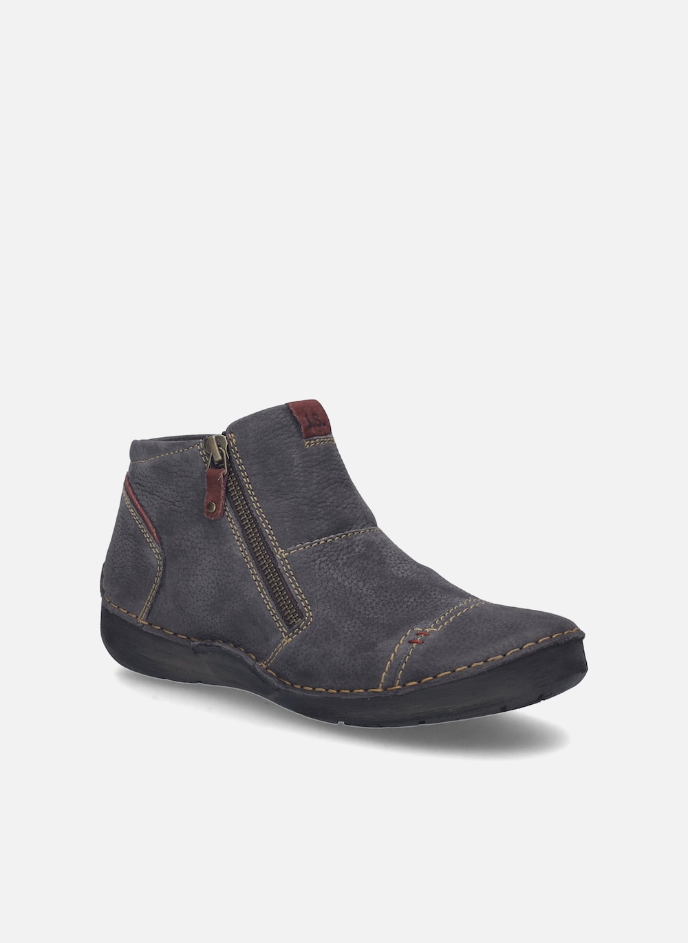 Große Größen Damen Halbschuh Fergey 46, Damen, grau, Größe: 37, Leder, Happy Size DE Women von JOSEF SEIBEL