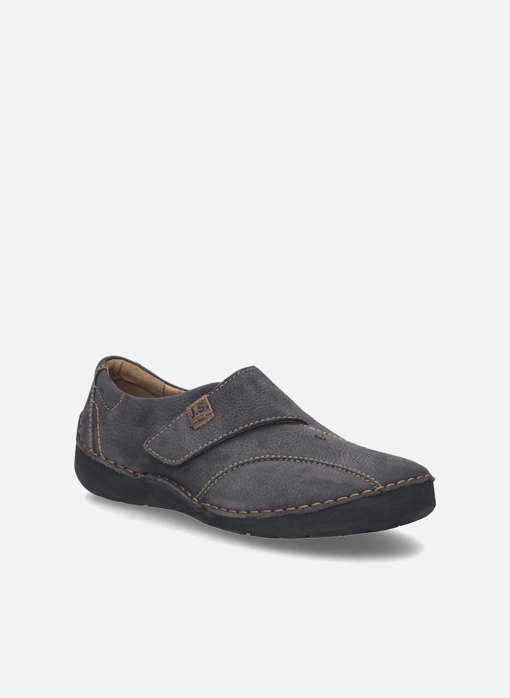 Große Größen Damen Slipper Fergey 68, Damen, grau, Größe: 42, Leder, Happy Size DE Women von JOSEF SEIBEL