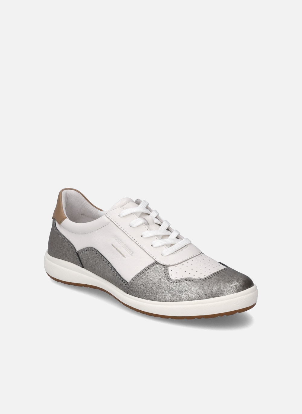 Große Größen Damen Sneaker Caren 49, Damen, grau, Größe: 41, Leder, Happy Size DE Women von JOSEF SEIBEL