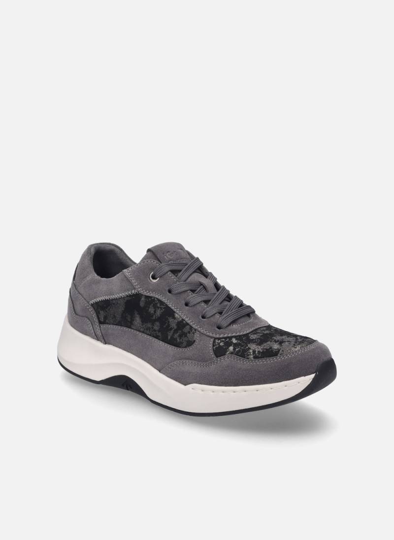 Große Größen Damen Sneaker Elli 04, Damen, grau, Größe: 37, Leder, Happy Size DE Women von JOSEF SEIBEL
