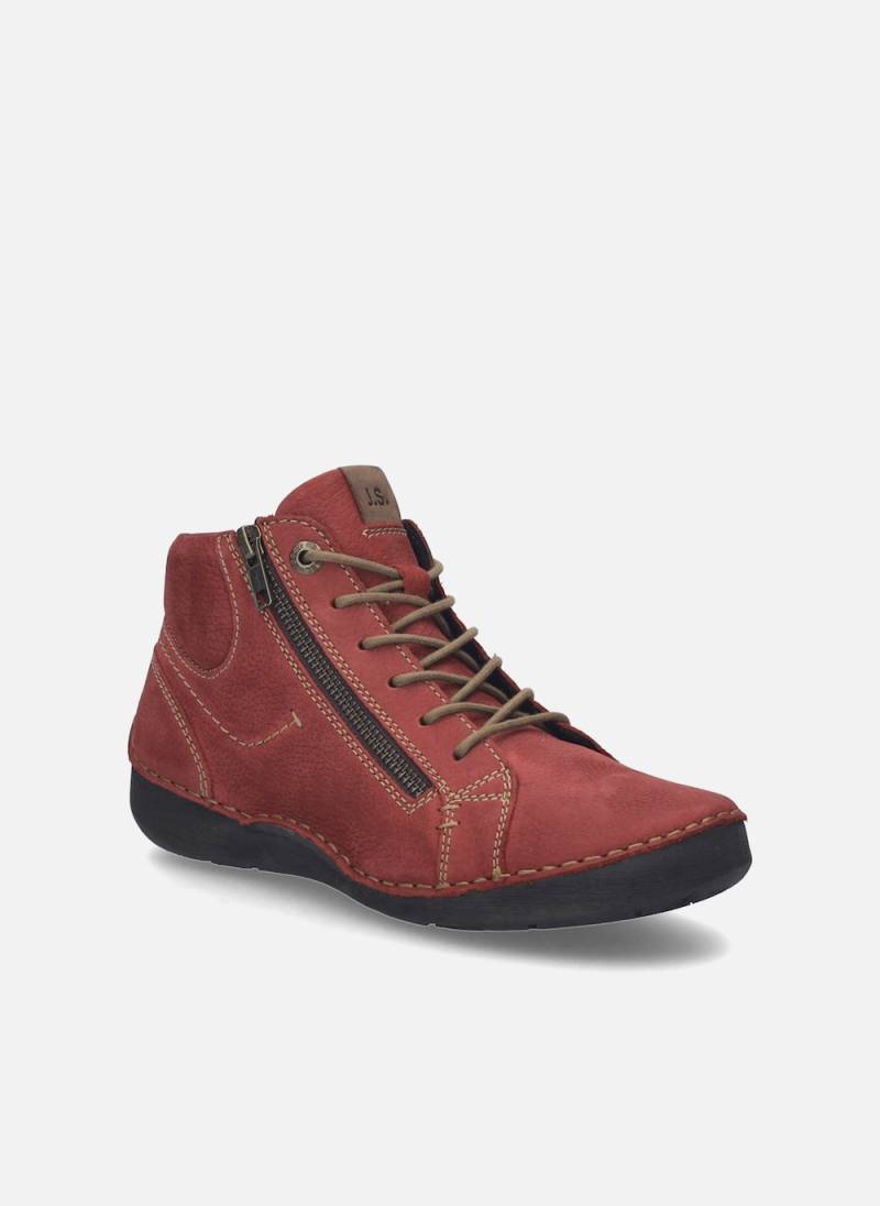 Große Größen Damen Stiefelette Fergey 67, Damen, rot, Größe: 38, Leder, Happy Size DE Women von JOSEF SEIBEL