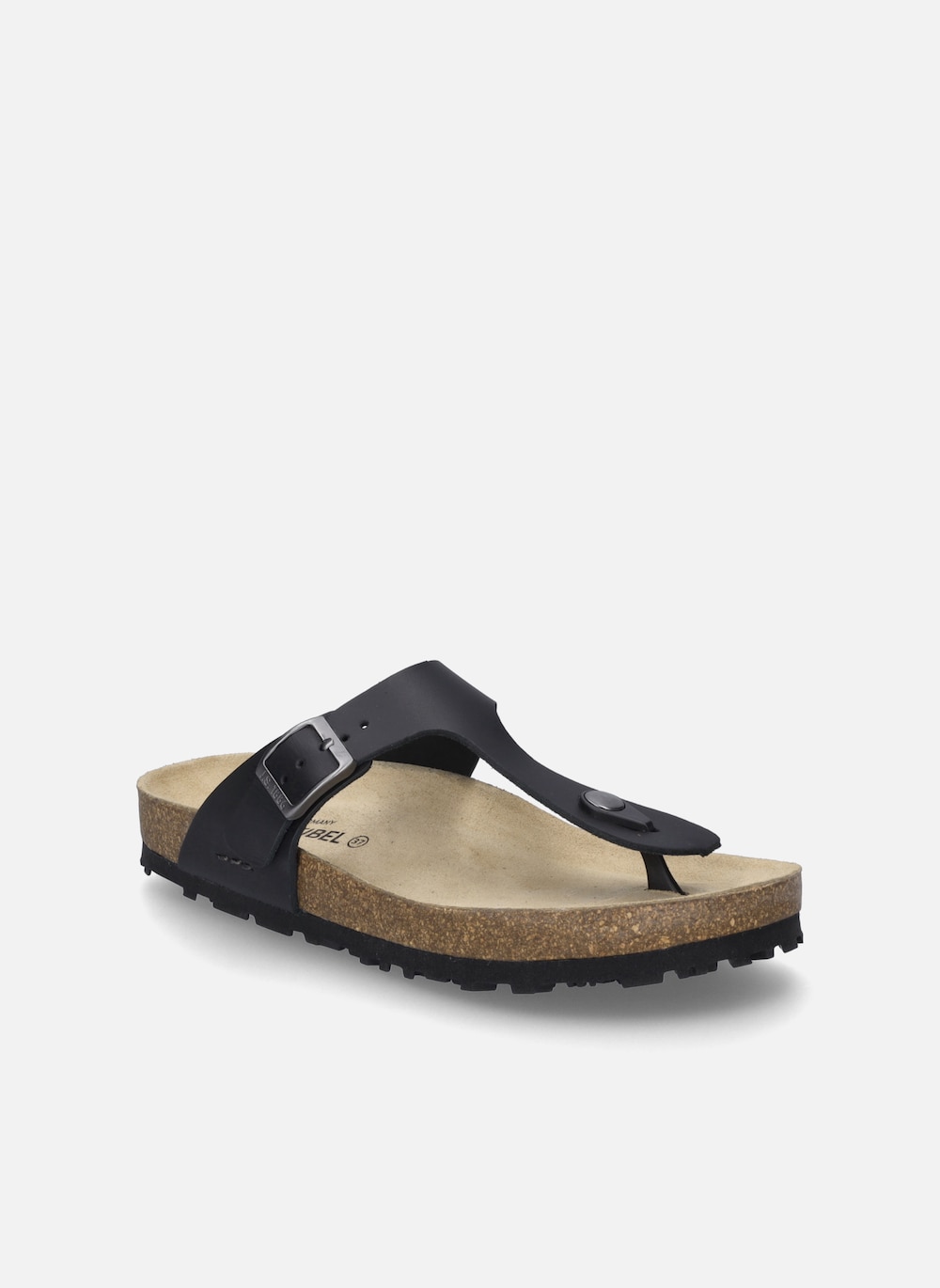 Große Größen Damen Zehentrenner Hermine 02, Damen, schwarz, Größe: 39, Leder, Happy Size DE Women von JOSEF SEIBEL