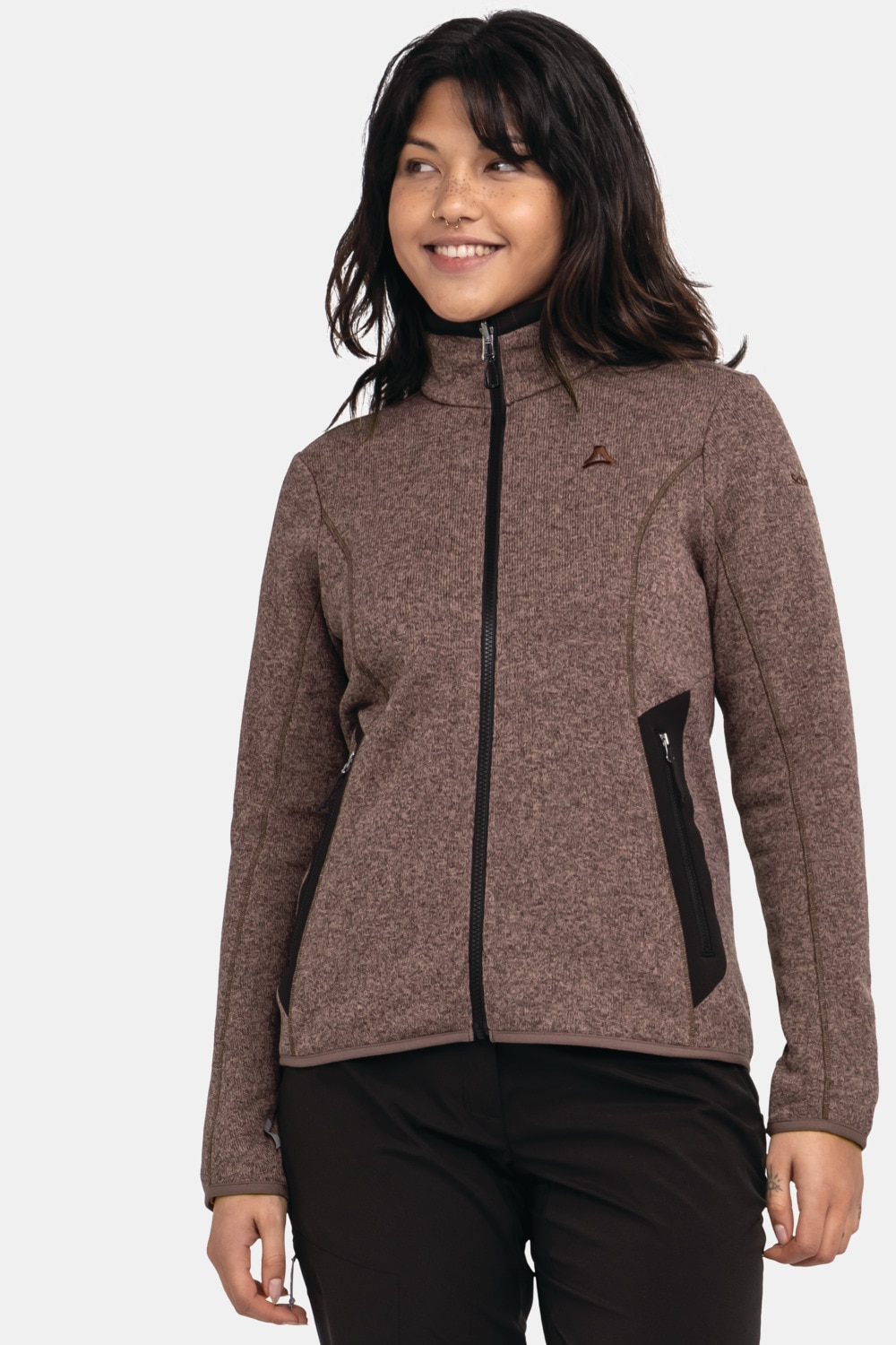 Große Größen Fleecejacke Hiking CIRC Fleece Jk Style Yew WMS, Damen, lila, Größe: 52, Polyester, Happy Size DE Women von SCHÃFFEL