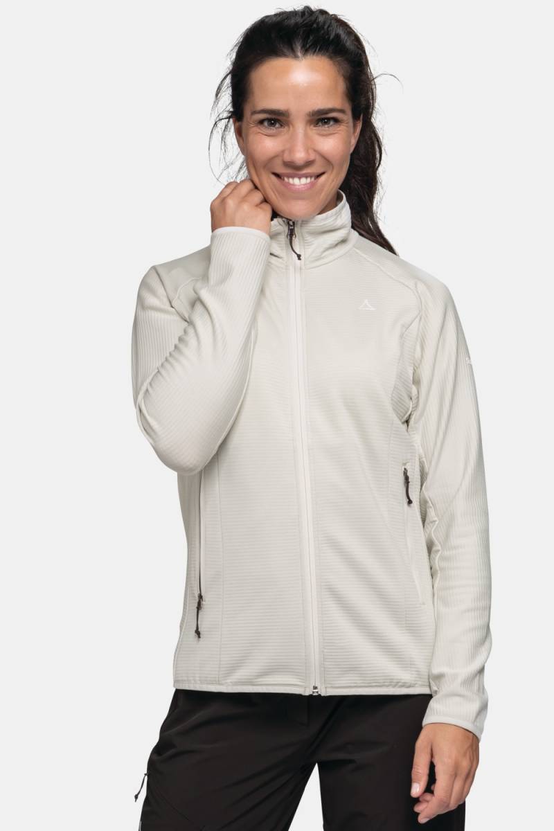 Große Größen Fleecejacke Hiking Fleece Jk Style Cascata WMS, Damen, weiß, Größe: 44, Polyester, Happy Size DE Women von SCHOEFFEL