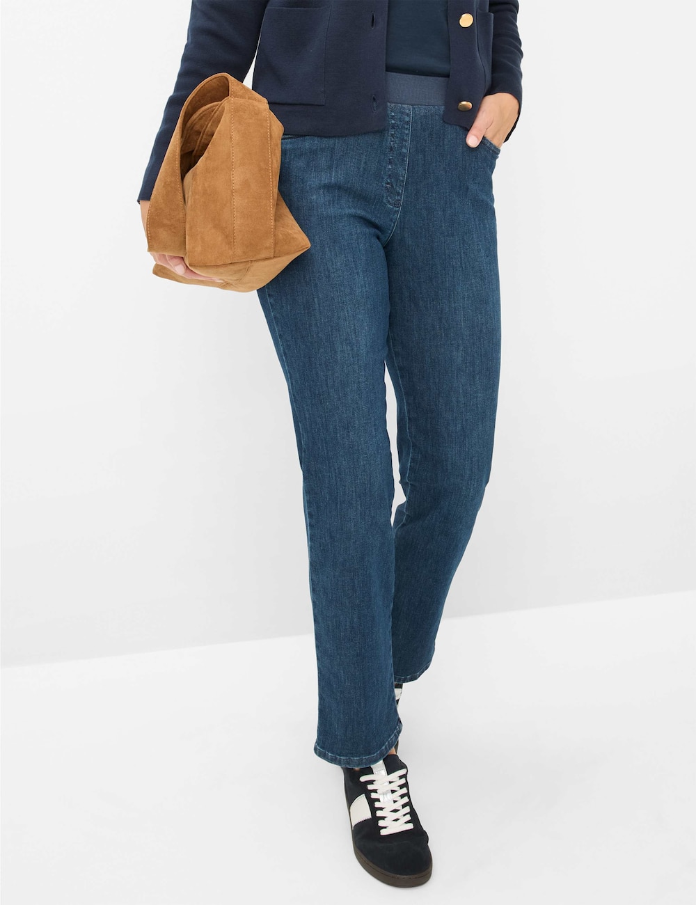 Große Größen Style CARINA Jeans, Damen, blau, Größe: 52, Baumwolle, Happy Size DE Women von RAPHAELA by BRAX