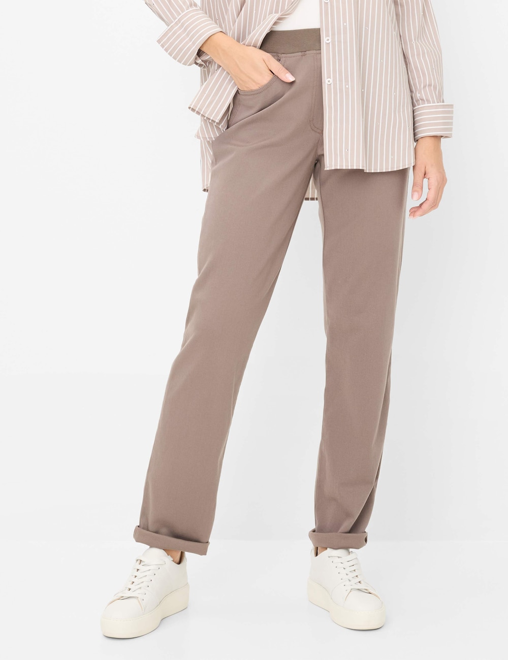 Große Größen Style CARINA, Damen, braun, Größe: 42, Synthetische Fasern/Baumwolle, Happy Size DE Women von Happy Size DE Women