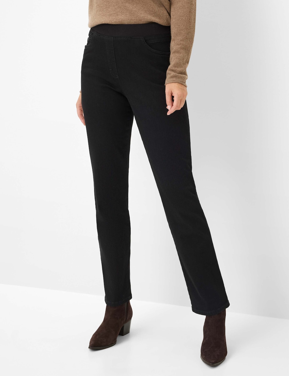 Große Größen Style CARINA Jeans, Damen, schwarz, Größe: 24, Baumwolle, Happy Size DE Women von RAPHAELA by BRAX