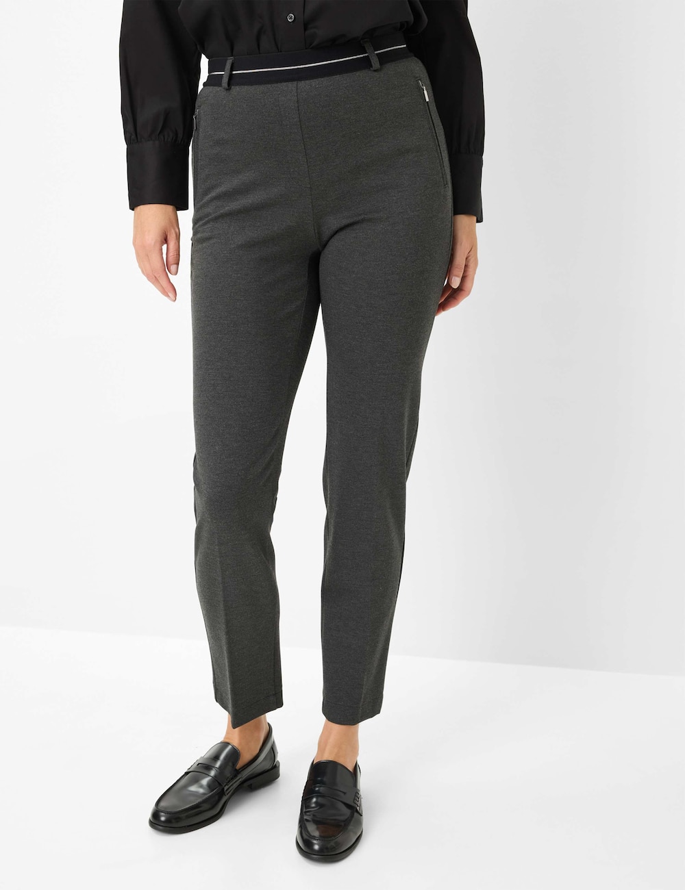 Große Größen Style CILLY Hosen lang, Damen, braun, Größe: 22, Viskose/Synthetische Fasern, Happy Size DE Women von RAPHAELA by BRAX